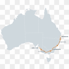 Train Tours From Adelaide To Brisbane - Great Southern Adelaide To Brisbane, HD Png Download - train silhouette png