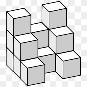 Line Rectangle Geometry Prism - 3d Dimensional Rubik's Cube, HD Png Download - metatron's cube png