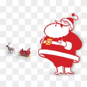 Santa Image 1 Sleigh Riders Default Clipart , Png Download - Cartoon, Transparent Png - santa claus sleigh png