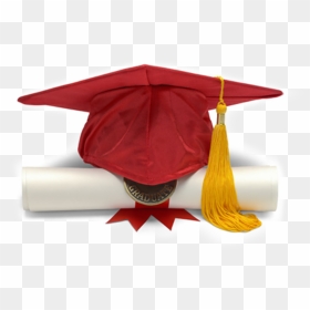 Red Graduation Hat Png - Red Graduation Cap Png, Transparent Png - graduation tassel png