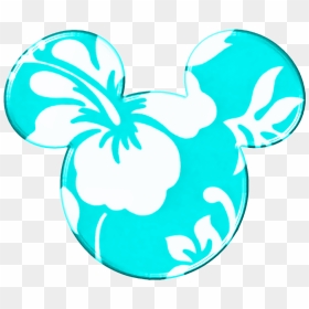 Mickey Heads Hawaiian Style - Minnie Mouse Ears Clipart, HD Png Download - magic kingdom logo png