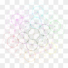 Symmetry,area,circle - Circle, HD Png Download - metatron's cube png