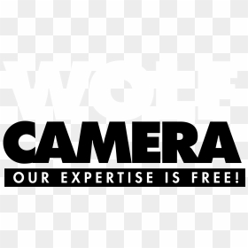Wolf Camera Logo Black And White - Black-and-white, HD Png Download - white camera png