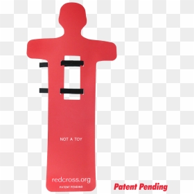 Red Cross Passive Drowning Victim Silhouette Manikin - Cross, HD Png Download - train silhouette png