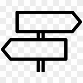 Direction Clipart Street Sign - Direction Clipart Black And White, HD Png Download - sesame street sign png