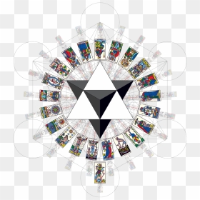 Le Tarot De Marseille Edition Millennium, HD Png Download - metatron's cube png