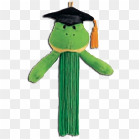 Gund Graduation Tassel Green Frog Wearing A Black Cap - Graduation Ceremony, HD Png Download - graduation tassel png