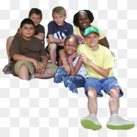 At Channel 3 Kids Camp - Sitting, HD Png Download - kids sitting png
