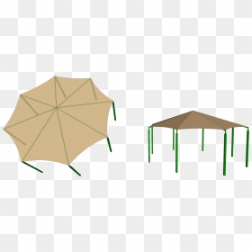 This Octagon Shape Shade Structure Is Excellent For - Umbrella, HD Png Download - octagon shape png