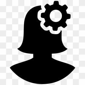 Woman Gear - Icon Expertise, HD Png Download - gear silhouette png