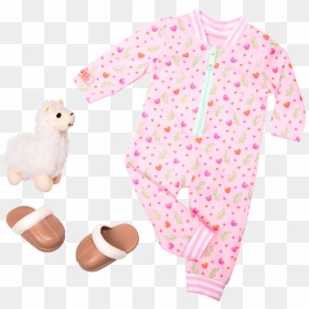 18-inch Doll Outfit - Pajamas Our Generation Dolls Clothes, HD Png Download - llamas png