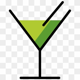 Cocktail Glass, HD Png Download - martini glass silhouette png