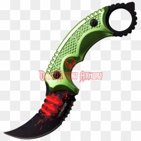 Zombie Slayer Green Karambit - Karambit, HD Png Download - karambit png