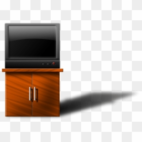 Tv Clipart - Tv On Table Clipart Png, Transparent Png - tv clipart png