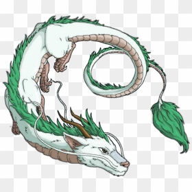 #haku #chihiro #japanese #dragons #pelicula #enojado - Haku Dragon, HD Png Download - japanese dragon png