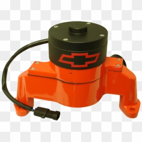 Chevy Small Block Aluminum Electric Water Pump, Chevy - Machine, HD Png Download - chevy bowtie png