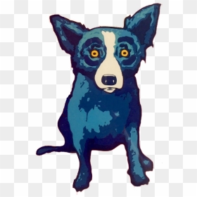 Transparent Computer Silhouette Png - George Rodrigue Blue Dog Original, Png Download - dachshund silhouette png