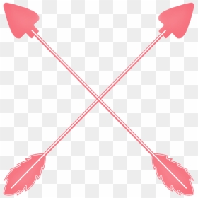 Transparent Pink Arrow Png - Crossed Red Arrows Png, Png Download - pink arrow png