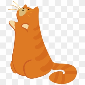 Cat Yawns, HD Png Download - orange cat png