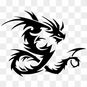 Visual Arts,art,silhouette - Biểu Tượng Con Rồng, HD Png Download - japanese dragon png