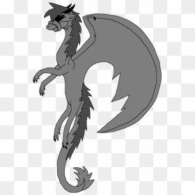 Microsoft Paint Dragon Black And White - Mlp Base Ms Pain6t, HD Png Download - bearded dragon png