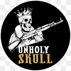 Unholy Skull - Ak 47 Gangster, HD Png Download - grim reaper scythe png