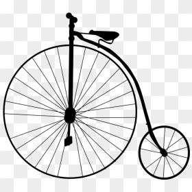 Clipart Penny Farthing Transparent, HD Png Download - bike wheel png