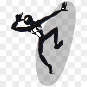 Transparent Black Spiderman Png - Illustration, Png Download - black spiderman png