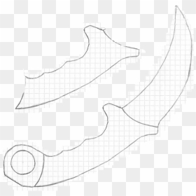Karambit Template By Misirik2 D9cdpah Knife - Illustration, HD Png Download - karambit png