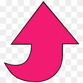 Pink Arrow, HD Png Download - pink arrow png
