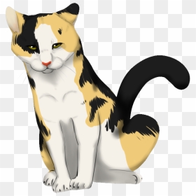 Kitten Clipart Calico - Calico Cat Clipart, HD Png Download - cat drawing png