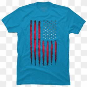American Stars And Stripes Flag Grunge - Active Shirt, HD Png Download - american stars png