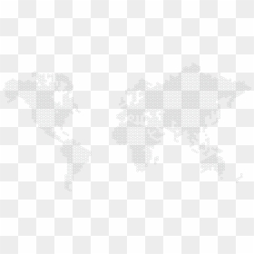 Illustration, HD Png Download - world map black and white png