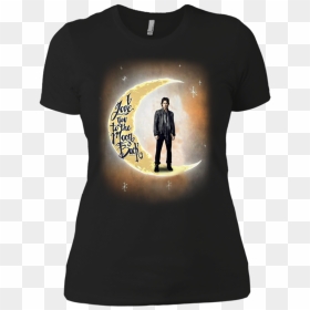 Ian Somerhalder Shirts I Love You To The Moon And Back - Silhouette, HD Png Download - ian somerhalder png