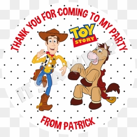 Toy Story Sweet Cone Stickers - Cartoon Woody Toy Story, HD Png Download - bullseye toy story png