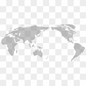 World Map Dotted Svg, HD Png Download - world map black and white png