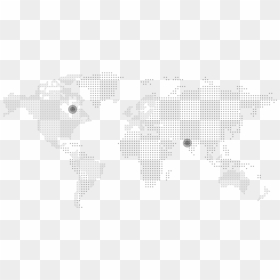 Atlas, HD Png Download - world map black and white png