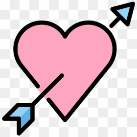 Heart With Arrow Emoji Clipart - Icon, HD Png Download - pink arrow png