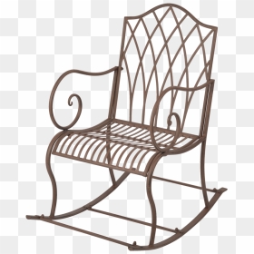 Rocking Chair Metal - Esschert Mf022, HD Png Download - rocking chair png