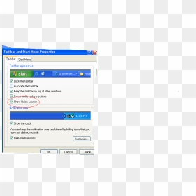 Screenshot, HD Png Download - windows xp taskbar png