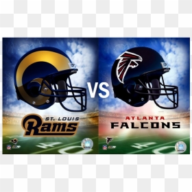 Patriots Vs Rams Logo, HD Png Download - atlanta falcons helmet png