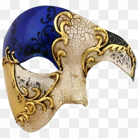 Gold Series Phantom Of The Opera Half Face Masquerade - Men Masquerade Masks Png, Transparent Png - phantom of the opera png