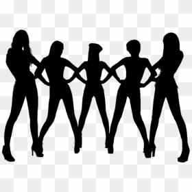 Coat & Hat Racks Rendering Woman - Black Queen Jihyun, HD Png Download - party silhouette png