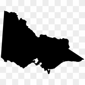 Australia Blank Map World Map Geography - Silhouette Of Victoria Australia, HD Png Download - world map black and white png