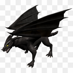 Pictures Of Black Dragons - Runescape Black Dragon, HD Png Download - black dragon png