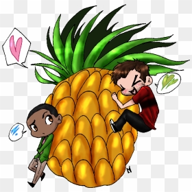 Psych Shawn And Gus Drawn, HD Png Download - tumblr pineapple png