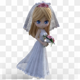 Pretty Girl Wedding Dresses, Flower, Wedding, Rose - Barbie, HD Png Download - pretty girl png