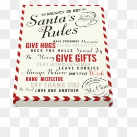 Santa Rules Canvas - Illustration, HD Png Download - hanging mistletoe png