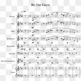 Be Our Guest Sheet Music 1 Of 28 Pages - Animal Crossing Kk House Score, HD Png Download - be our guest png