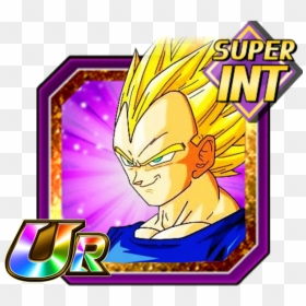 Prepared For The Greatest Showdown Super Saiyan Vegeta - Trunks Dokkan Int, HD Png Download - goku and vegeta png